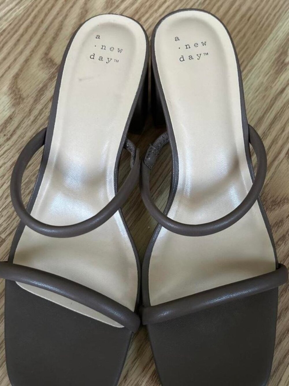 A New Day Brown Block Heel | US W 9